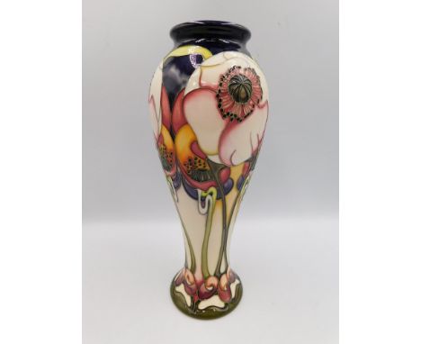 A Limited Edition Moorcroft vase in the Clanters Wood design by Emma Bossons , made in an edition of 500, approximate height 