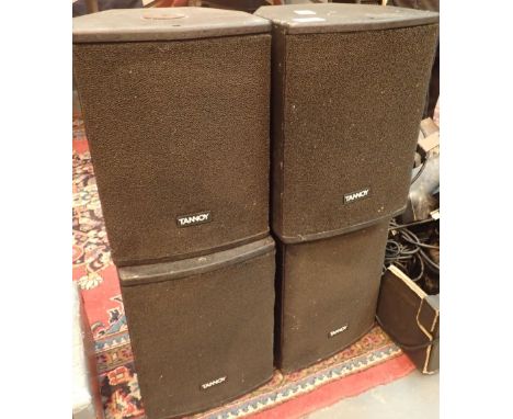 Four Tannoy speakers V6 BLK 80013250070709 46931 CONDITION REPORT: This item is used with expected knocks and wear. This lot 
