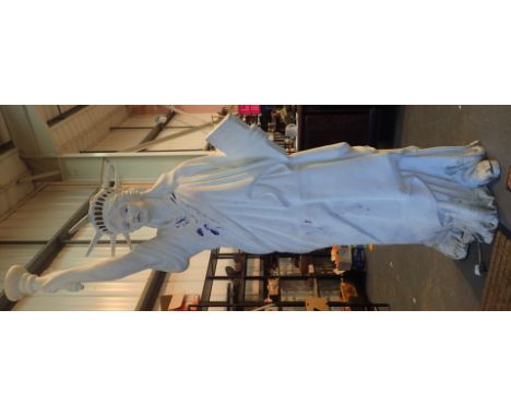 Fibreglass statue of Liberty with interior light H: 220 cm A/F