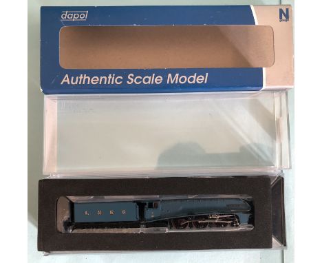 Dapol N gauge ND-128a A4 steam locomotive Andrew K McIntosh LNER garter blue with original box A/F CONDITION REPORT: The item