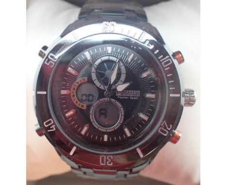 New and boxed Barkers of Kensington gents Premier Sport wristwatch on ceramic bracelet CONDITION REPORT: This item is working