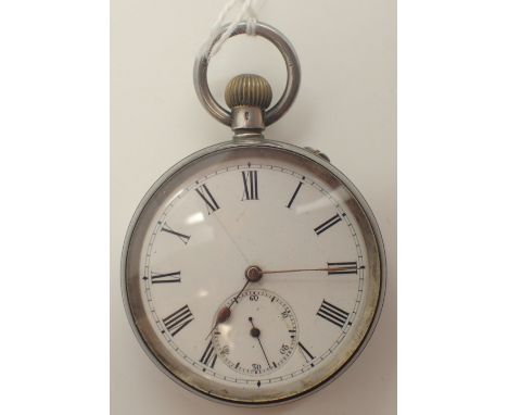 Continental 935 silver pocket watch CONDITION REPORT: This item is working at lotting
