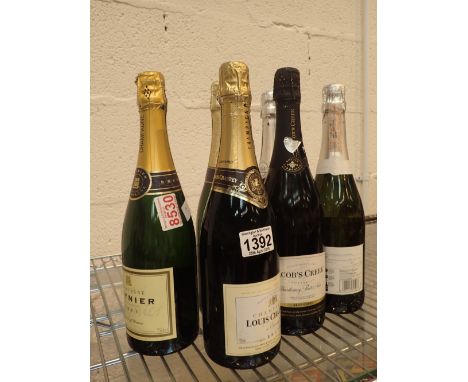 Six bottles of sparkling wine