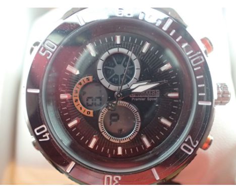 New and boxed Barkers of Kensington gents Premier Sport wristwatch on ceramic bracelet CONDITION REPORT: This item is working