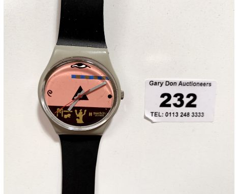 Swatch watch, marked on back 6126-P and 629. Untested