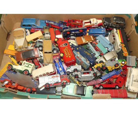 One tray of mixed vintage playworn diecast vehicles, to include Dinky 