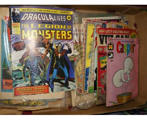 Collection of mixed vintage comics, to include DC Comics, Lost in Space, Harvey Comics, Curtis, Cracked and others