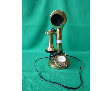 Vintage style brass phone