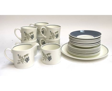A Wedgwood Susie Cooper 'Glen Mist' part tea service