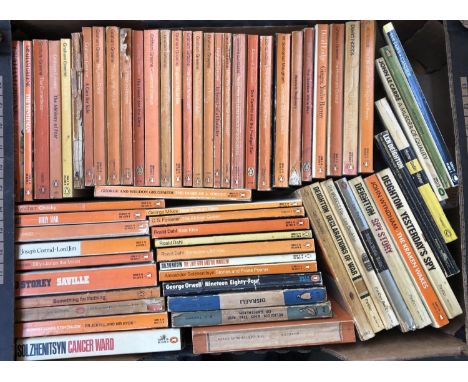 PENGUIN BOOKS (mainly). A large box of 50s/60s Penguins (65+). A good amount of Graham Greene. Also a few early 1960s P/B non