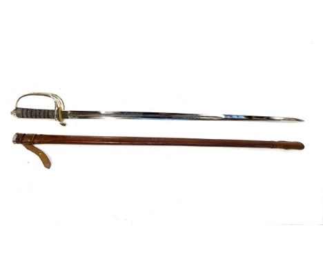 A British Artillery officer's sword by Henry Wilkinson, Pall Mall, etched star of David to ricasso, British pattern 1821/45, 