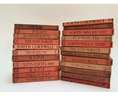BOOKS, WARD LOCK RED GUIDES. 23 vintage 'Red Guides' in Good or better condition throughout.