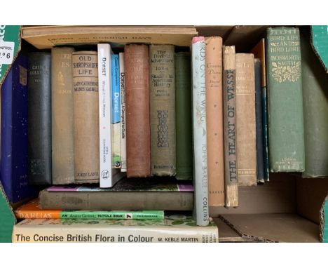 BOOKS, BRITISH TOPOGRAPHY/COUNTRYSIDE. Vintage vols in the main including West Country interest and others (Caius College, Ca