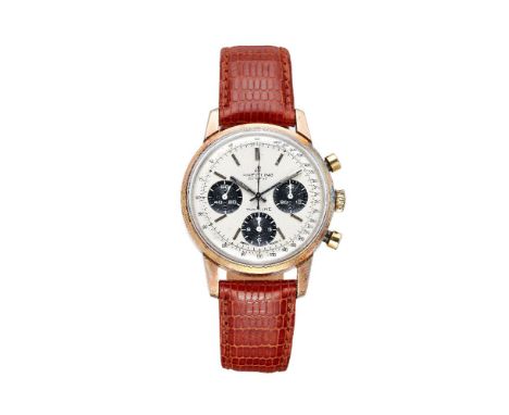 Breitling, Top Time, ref. 810, a gold plated wristwatch, no. 1206721, circa 1960, manual wind chronograph movement, 17 jewels