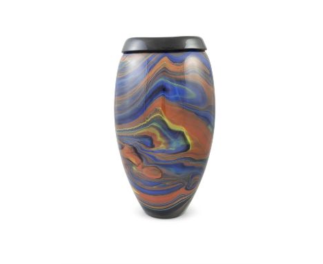 MISSONI Limited edition Missoni vase for Murano. Dated 1991. Numbered 220/300. With maker's mark. 47cm (h)