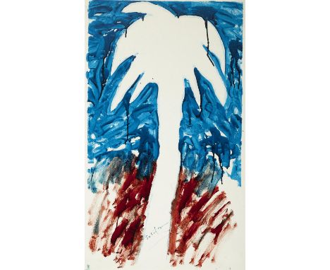 MARIO SCHIFANO (1934 - 1998)  'Palma' (Palm) Enamel on canvas, 99 x 59cm Signed 'Schifano'Mario Schifano was an Italian Post-