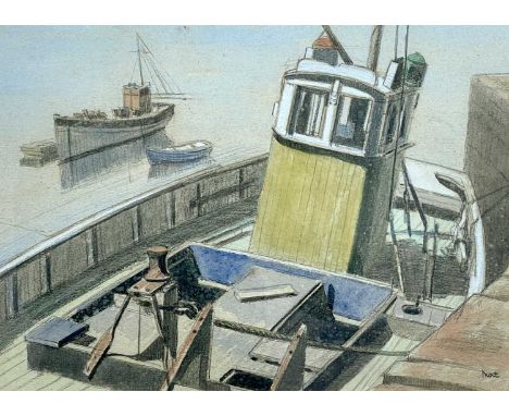 Marjorie MORT (1906-1989)From the DeckWatercolour and pencilSignedInscribed to verso26 x 36cmThe Personal Collection of Jonat