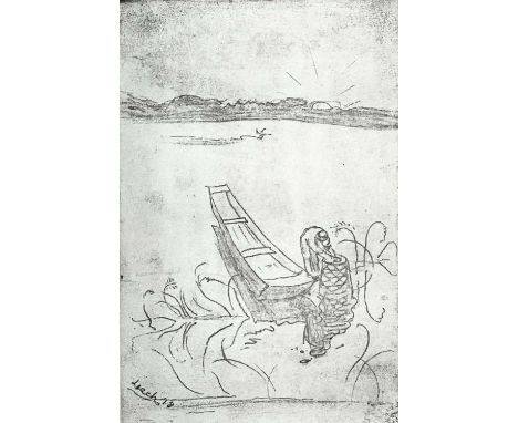 Bernard Howell LEACH (1887-1979)The Lagoon at Taganuma, AbikoEtchingSigned to plateNumbered 2/5Plate size 20 x 13cmPrinted po