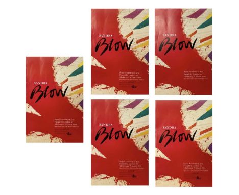 Five posters for the Sandra Blow exhibition at the Royal Academy of Arts, Picadilly, London, 3 February - 3 March 1994.Each 7