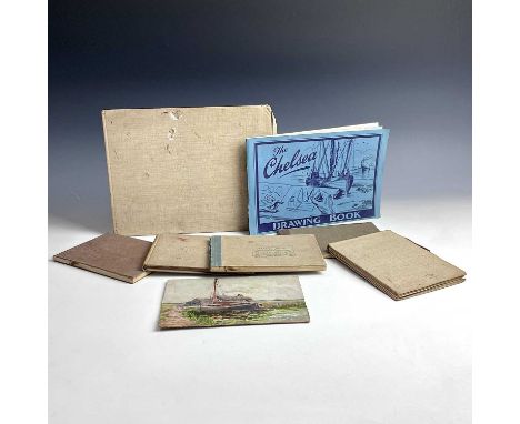 George Seward TURNER (1847-1915)Seven of his sketch books and a small oil painting