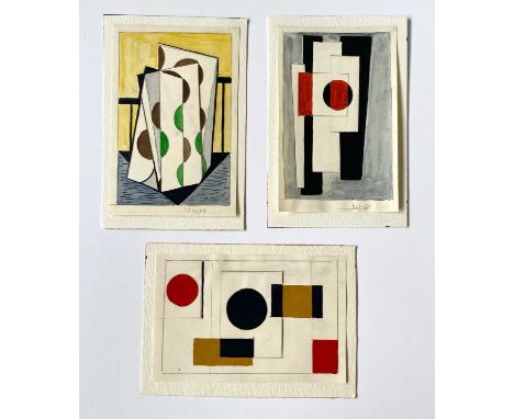 Edward H. ROGERS (1911-1994)Three small abstract worksGouache on paperEach signed, inscribed and dated 1958Each measuring aro