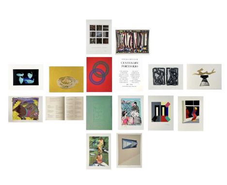 A Chelsea Arts Club Centenary Portfolio of prints in various media on wove paper, 1991, each signed in pencil and numbered HC