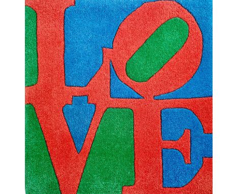 After Robert INDIANA (1928-2018)Chosen Love RugTapestryMaster Artist Rugs label to verso63 x 61cmThe Personal Collection of J