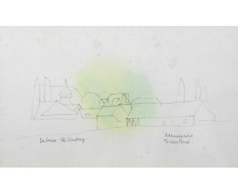 Alexander MACKENZIE (1923-2002)La Croix - St LeufroyMixed mediaSigned and inscribed17.5 x 30cmThe Personal Collection of Jona