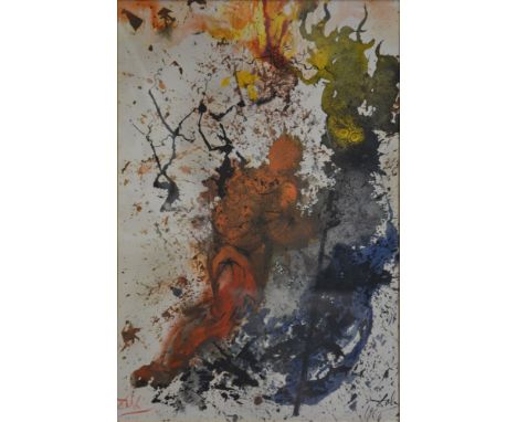 Salvador Dali, Rubus Incombustus/ The Bush That Was Not Burnt, colour lithograph, signed, 46cm x 31cm.