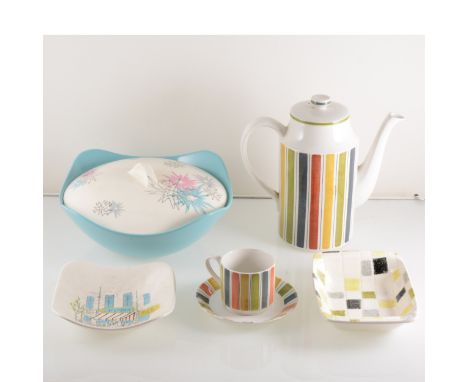 A quantity of mid-century tableware by Midwinter Stylecraft, including 'Cannes' design by Hugh Casson, 'Mosaic' design by Jes