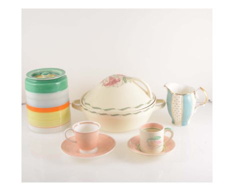 A large quantity of mid-century tableware designed by Susie Cooper, including Grays Pottery pieces, Crown Works period, and W