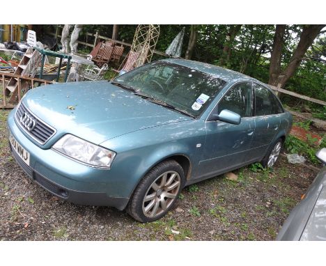 A 1998 AUDI A6 four door Saloon Car in metallic light Green, 2.4 V6 Petrol Engine Automatic gearbox, no V5C, two Key fobs ( o