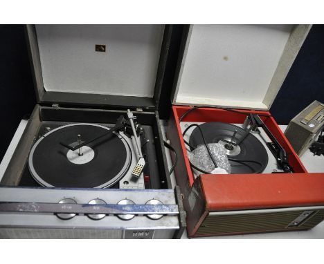 FOUR ITEMS OF VINTAGE AUDIO EQUIPMENT including a LK International Record Player with a Monarch Turntable, a Fidelity Minstre