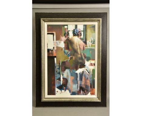 CHRISTIAN HOOK (BRITISH 1974) 'THE BATHER' an artist proof print study of a nude female figure 4/20, signed bottom left with 