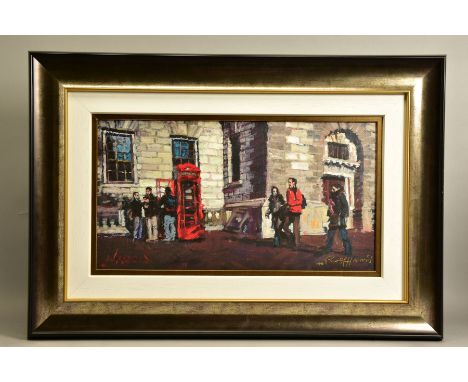 ROLF HARRIS (AUSTRALIAN 1930) 'CRISP COLD LONDON MORNING' a limited edition print of a London street scene 70/95, signed bott