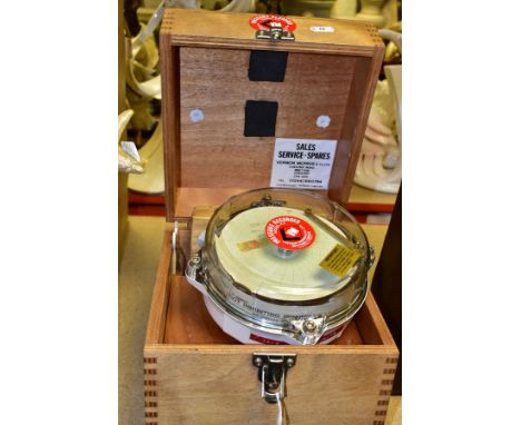 A BOXED VERNON MORRIS &amp; CO LTD PRESSURE RECORDER, model XX including two boxes of graph paper to mark the pressures