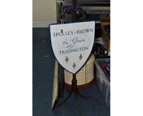 AN ALUMINIUM STREET NAME SIGN 'WINDWARD WAY', possibly from Castle Bromwich in Birmingham, raised lettering and edging, has b