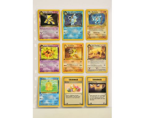 A QUANTITY OF POKEMON CARDS, just over 100 Pokemon TCG cards from Base Set, Base Set 2, Fossil, Jungle and Team Rocket sets. 