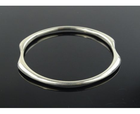 A Georg Jensen silver bangle, pattern no. 155.
