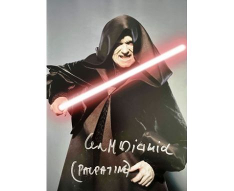 Star Wars - Ian McDiarmid (Emperor Palpatine) - large format autographed 16x12" colour photograph, signed neatly by McDiarmid