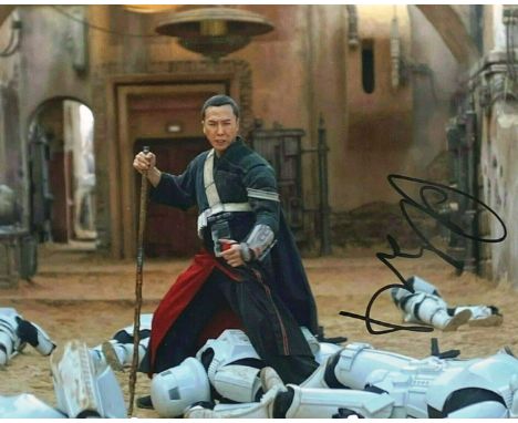 Star Wars - Rogue One - Donnie Yen (Chirrut) - autographed 8x10" colour photograph from the franchise, signed in black ink to