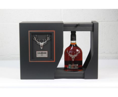 The Dalmore Aged 25 Year Highland Single Malt Scotch Whisky 700ml. Box Unsealed By Staff Member to confirm contents only.