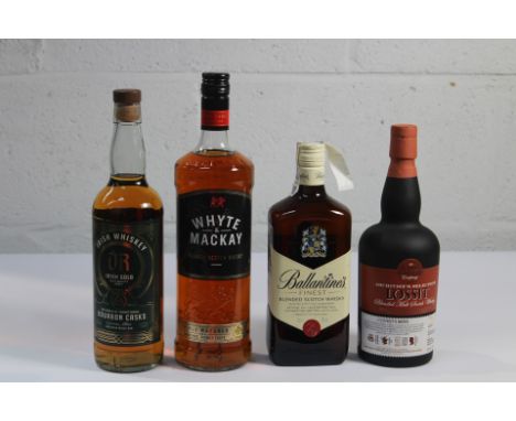 Whyte Mackay Blended Scotch Whisky 1ltr, Ballantine's Finest Blended Scotch Scotch Whisky 700ml, Lossit Blended Malt Scotch W