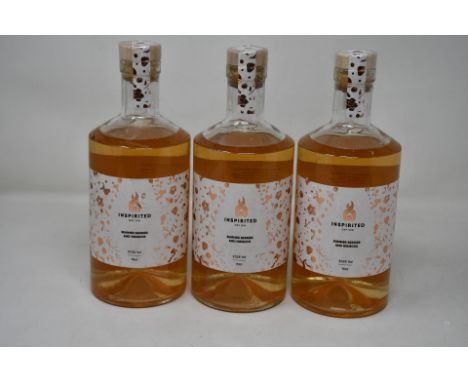 Three bottles of Inspired Summer Berries and Hibiscus Gin (700ml)
