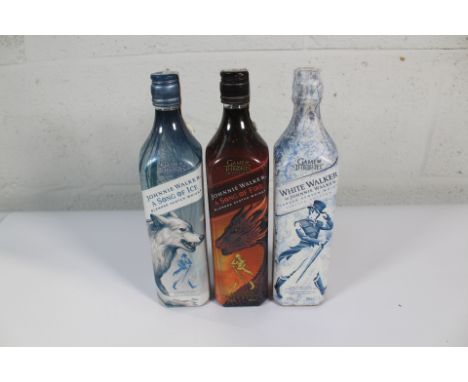Three Game of Thrones Limited Edition Blended Scotch Whisky's.