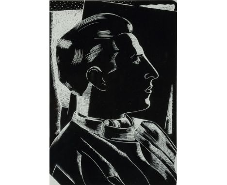 Paul Nash(1889-1946)"Portrait of Proud Paul",wood engraving, published c.1922,17.5 x 12cms; 6 7/8 x 4 3/4in.See illustration