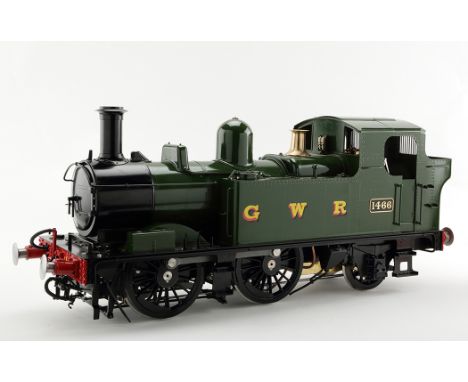 Silver Crest Models Ltd: a 5in. gauge 14XX scale 0-6-0 tank locomotive, boiler no. SC50026, in 'GWR' green livery, no. 1466, 