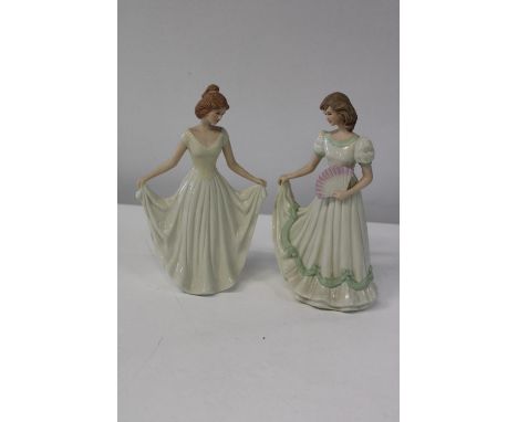 Two Regal ceramic figures. 26cm tall 