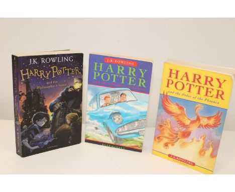 Three Harry Potter first editions 