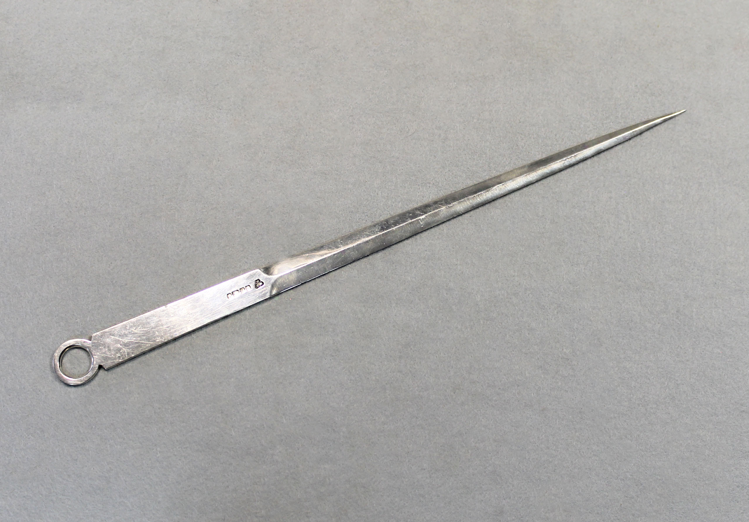 A Victorian silver heavy duty meat skewer, in Cheffins Fine Art
